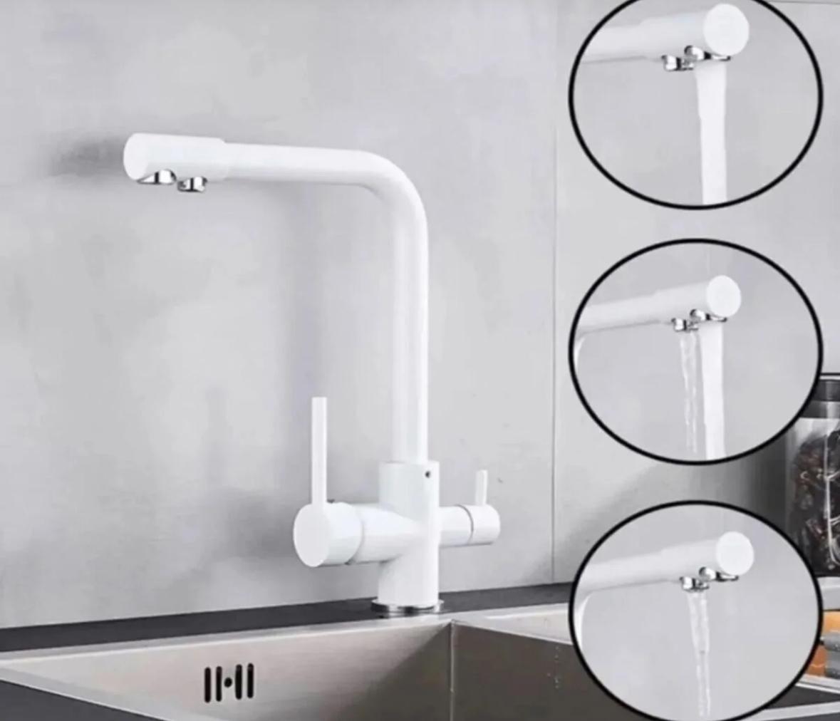 Beyaz Lüx Çift Perlatörlü Arıtma Bataryası