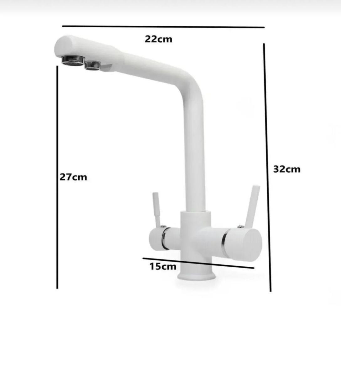 Beyaz Lüx Çift Perlatörlü Arıtma Bataryası