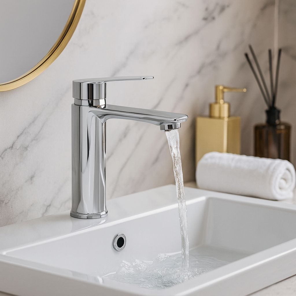 Mars Krom Lüx Sabit Lavabo Bataryası