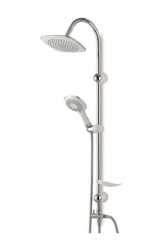 Beyaz Krom Robot Duş Seti