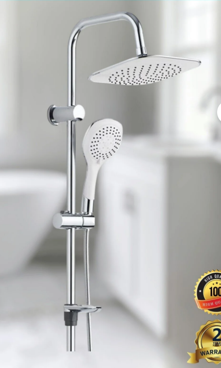 Beyaz Krom Robot Duş Seti