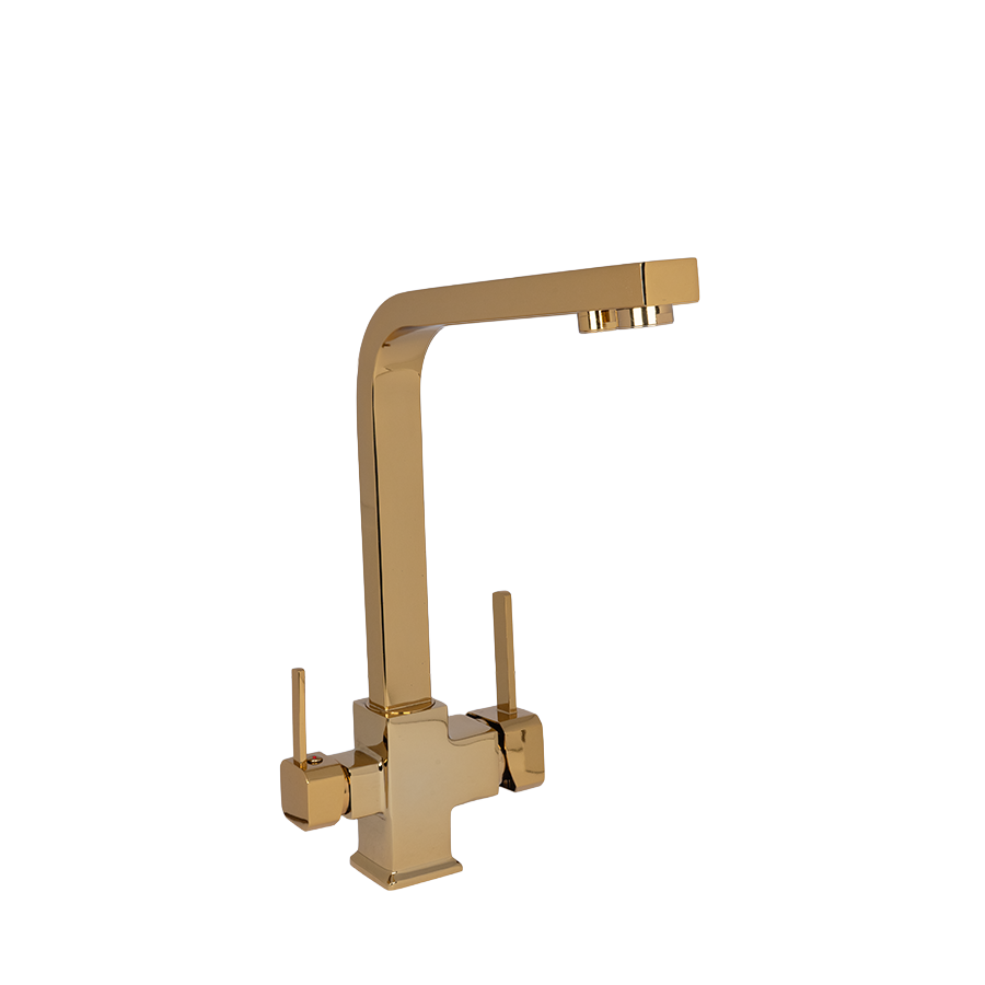 Gold Lüx Kare Çift Perlatörlü Arıtma Bataryası Ağır Gövde