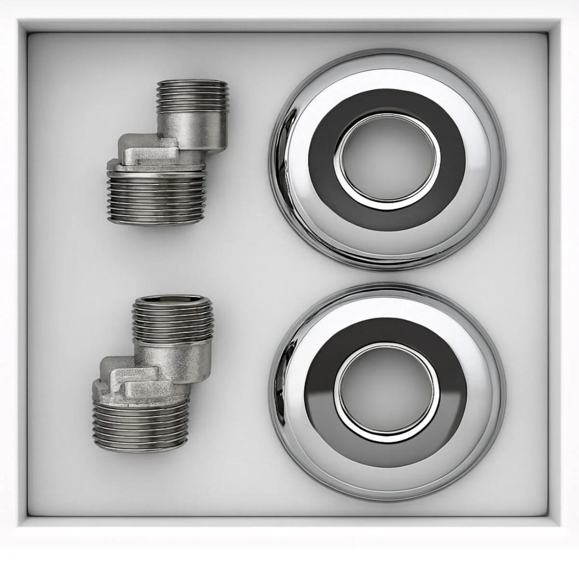 Krom Kare Lüx Ağır Gövde Banyo Bataryası