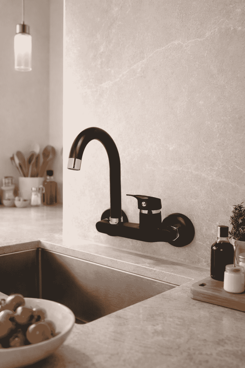 Siyah Baston Borulu Yandan Aplike Batarya