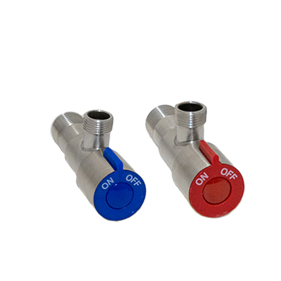 2'Li İnox Kırmızı Mavi Taharet Musluğu