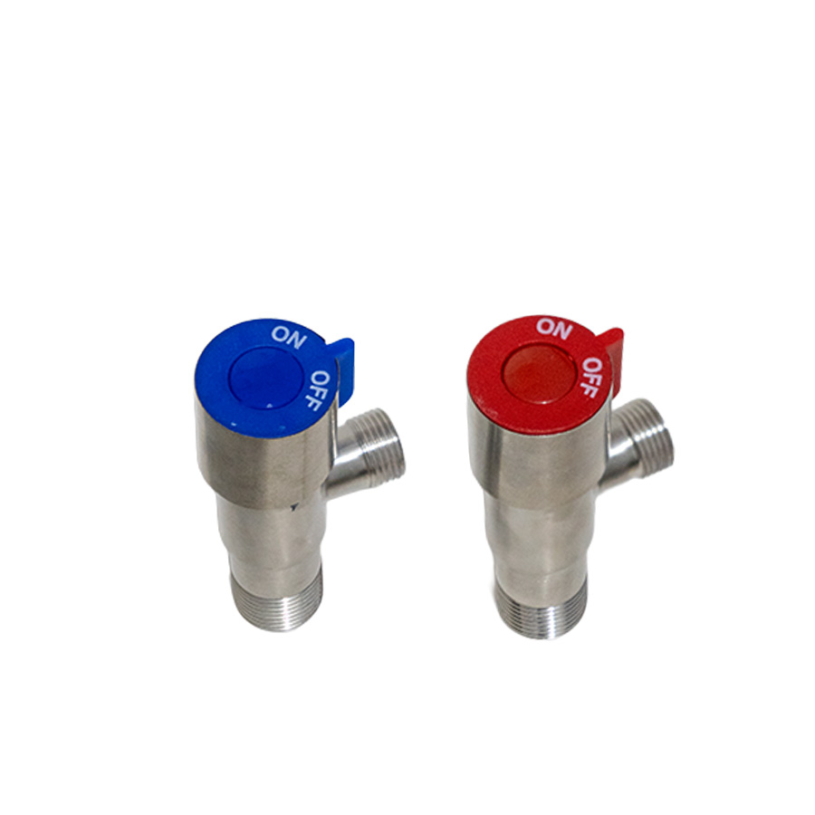 2'Li İnox Kırmızı Mavi Taharet Musluğu