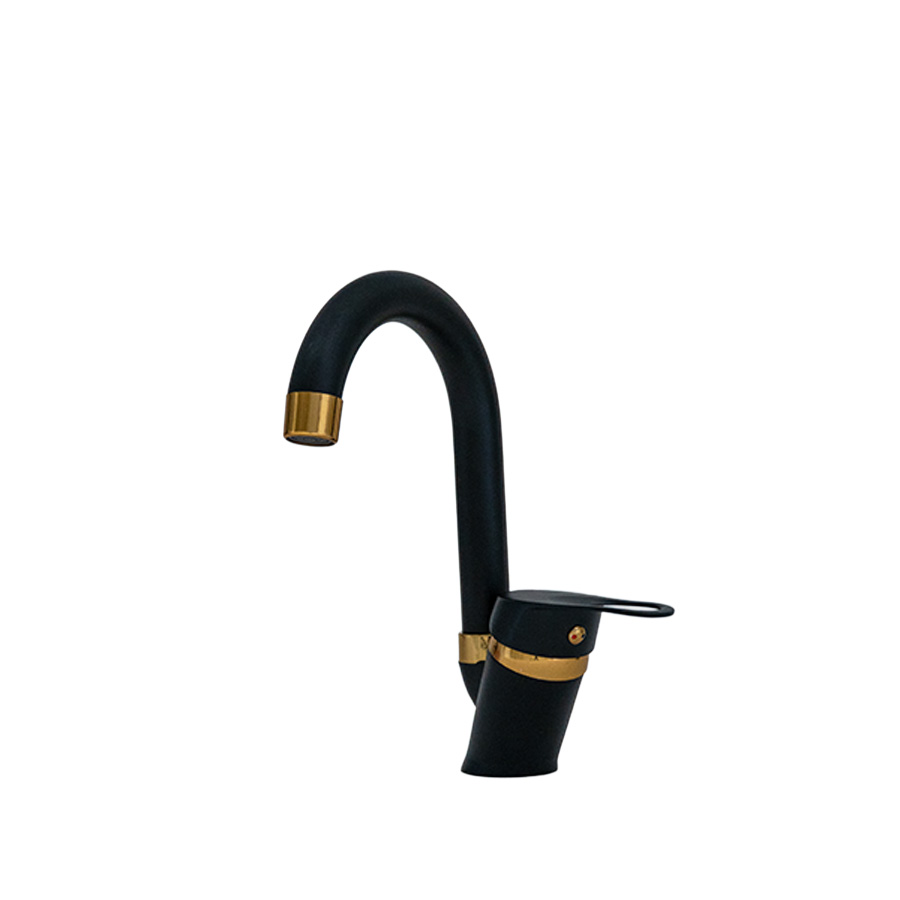 Siyah Gold Mutfak-Lavabo Bataryası Baston Borulu