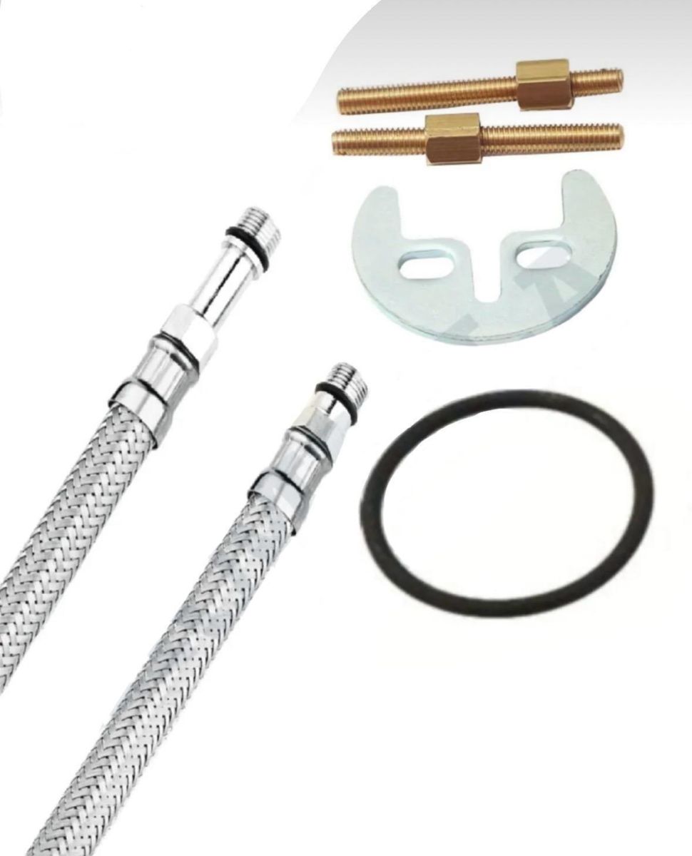 Beyaz Gold Mutfak-Lavabo Bataryası Baston Borulu